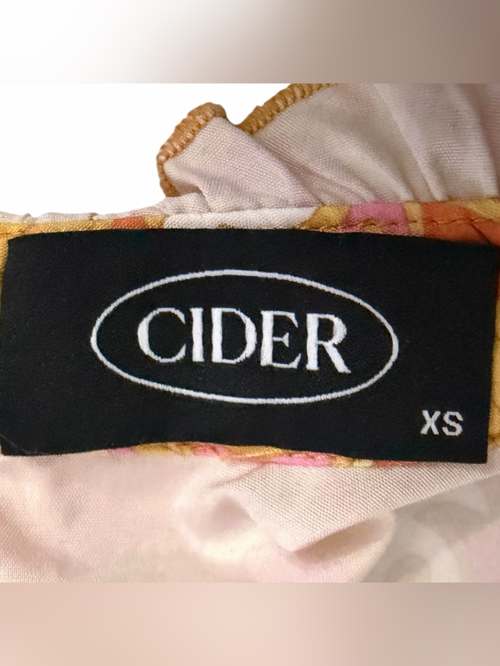 Cider Dress XS Retro Floral Paisley Ruffle Mini - Picture 8 of 9